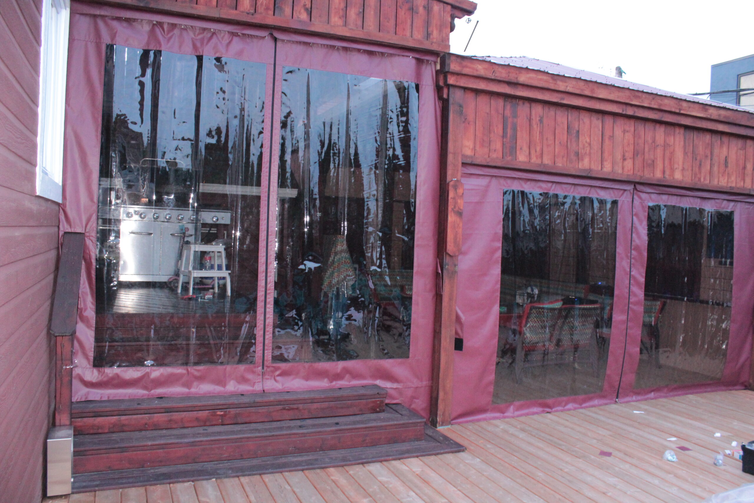 toile patio sur mesure